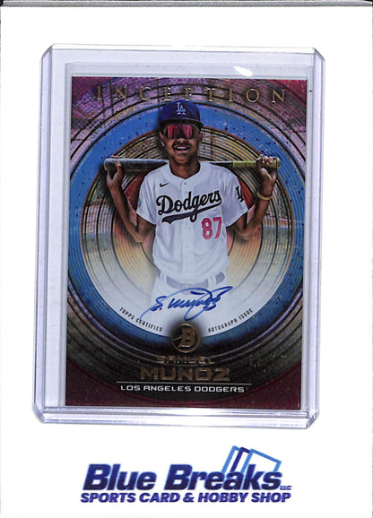 2022 Topps - Bowman - Inception Auto - Samuel Munoz - 38/75 - #PA-SM - Baseball - Dodgers