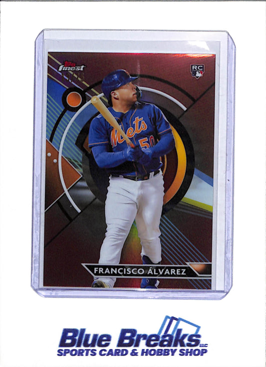 2023 Topps - Finest - Rose Gold - Rookie Card - Francisco Alvarez - 13/75 - #86 - Baseball - Mets