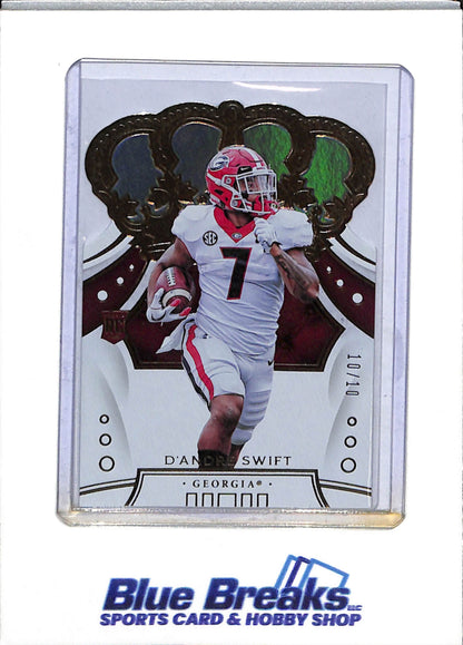 2020 Panini - Chronicles - Die Cut - D'Andre Swift - 10/10 - #29 - Football - Bears
