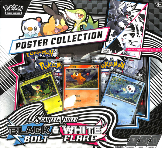 Pokémon - Scarlet & Violet: Black Bolt & White Flare Poster Collection - Sealed Wax