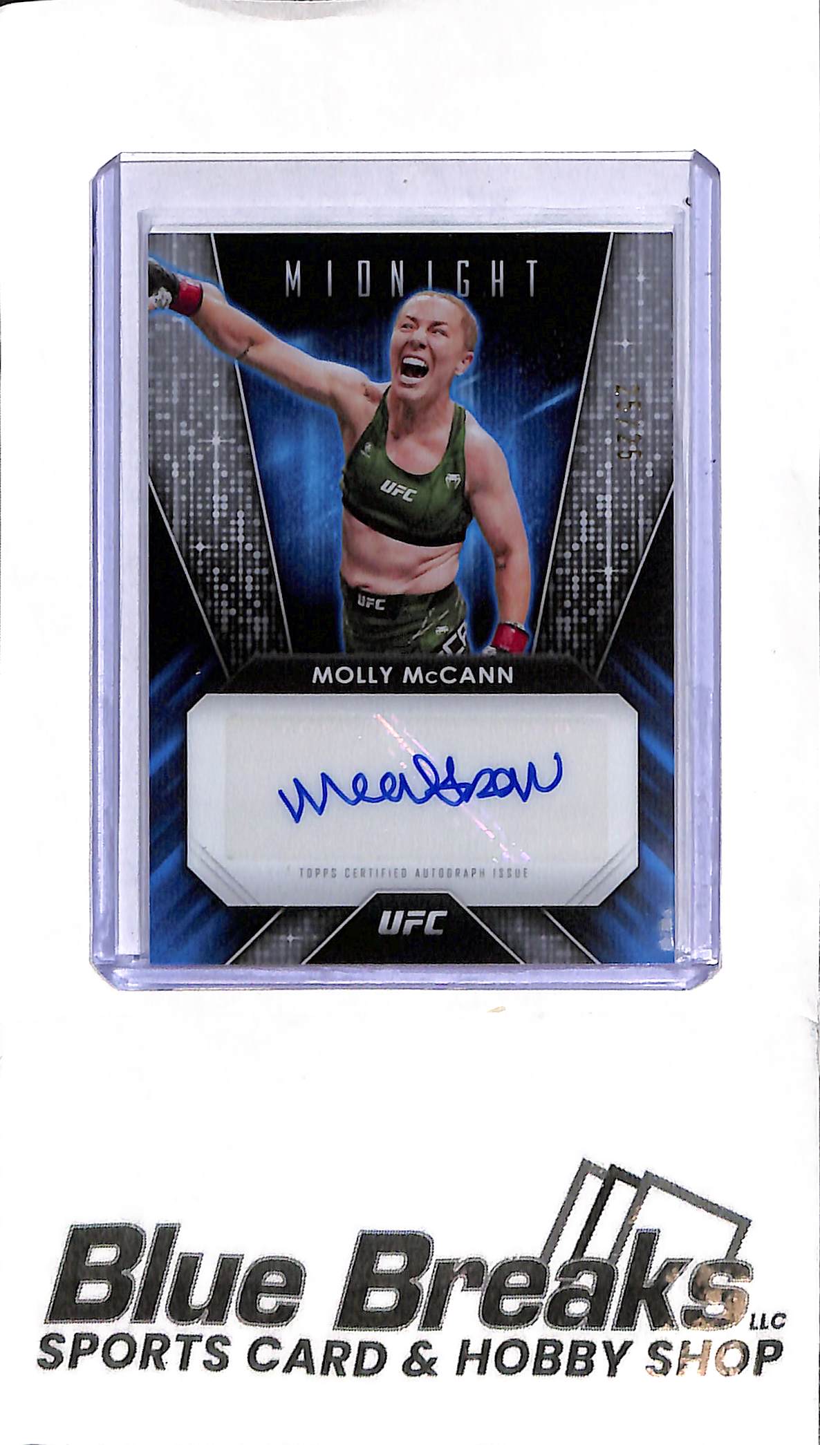 2024 Topps Midnight - Molly McCann Auto - GG-MMN 25/25 - UFC - Flyweight