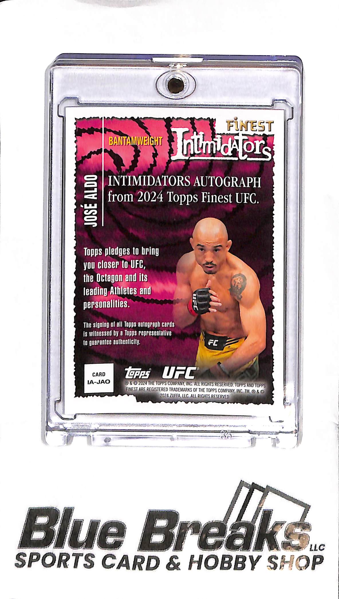 2024 Topps Finest UFC - Jose Aldo Intimidators Auto - IA-JAO - UFC - Bantamweight