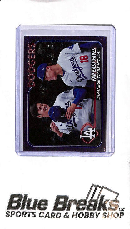 2024 Topps Update - Far East Faves Shohei Ohtani Yoshinobu Yamamoto - US13 388/799 - Baseball - Dodgers
