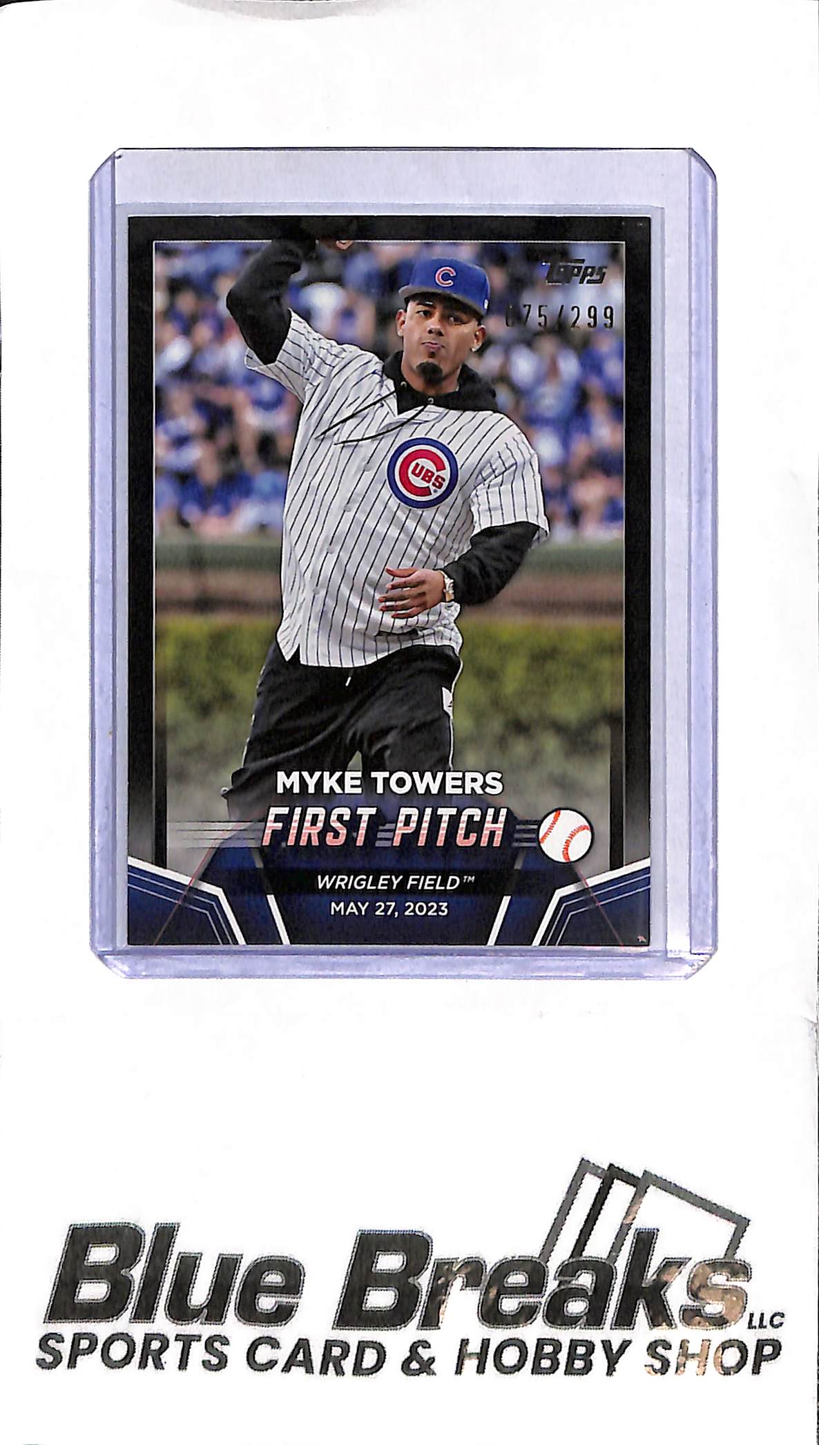 2024 Topps - Myke Towers First Pitch - FP-2 075/299 - Baseball - Cubs