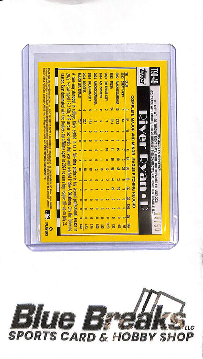 2025 Topps - River Ryan 35th Anniversary - T90-49 Gold 08/50 - Baseball - Dodgers