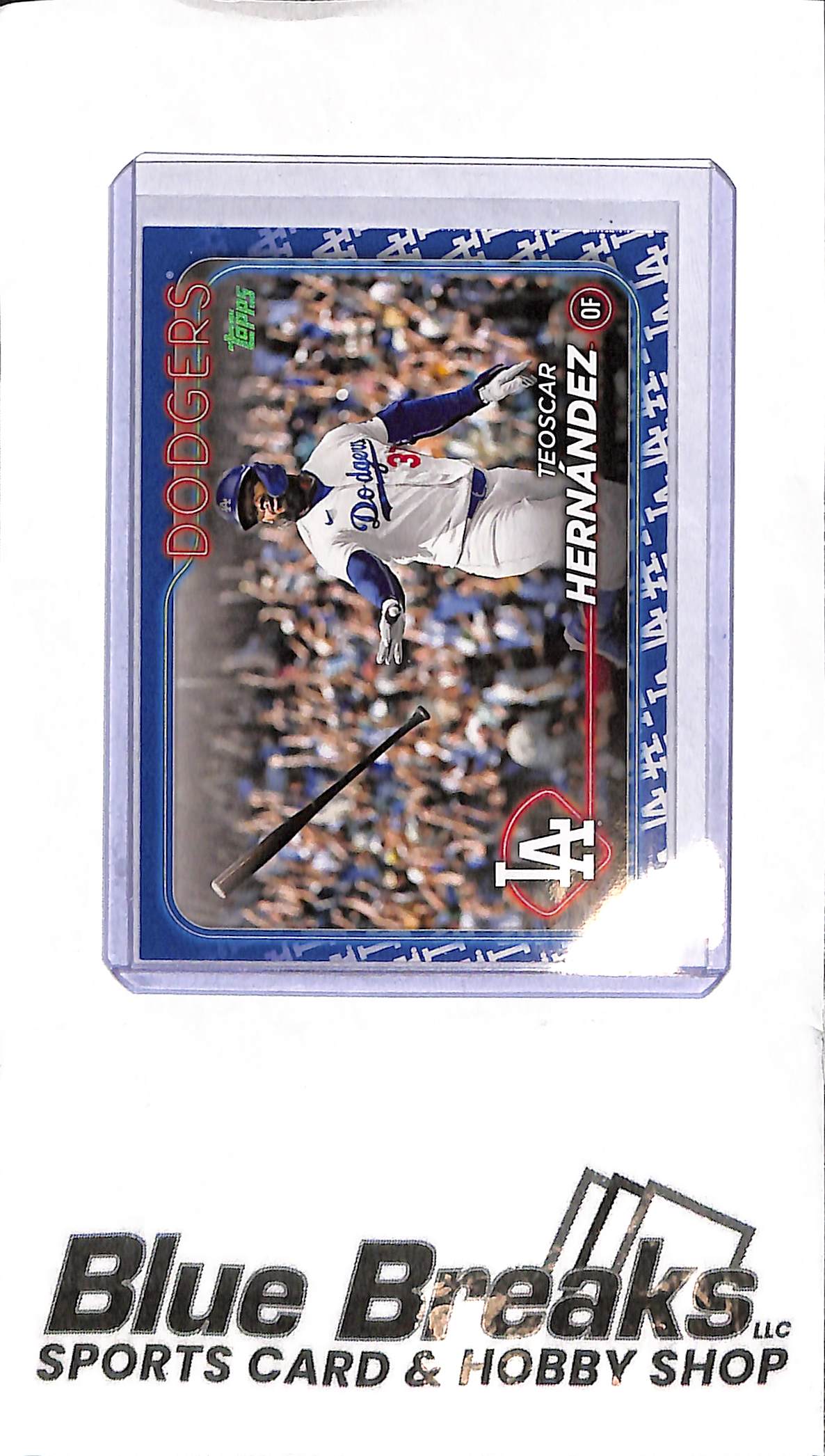 2024 Topps Series Two - Teoscar Hernandez Team Logo Border SP - #619 - Baseball - Dodgers