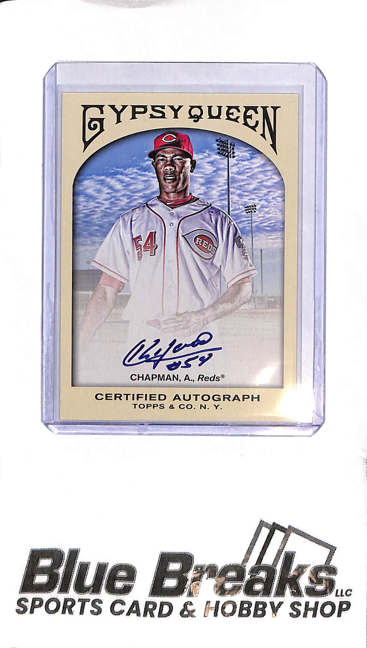 2011 Topps Gypsy Queen - Aroldis Chapman Auto - GQA-ACH - Baseball - Reds