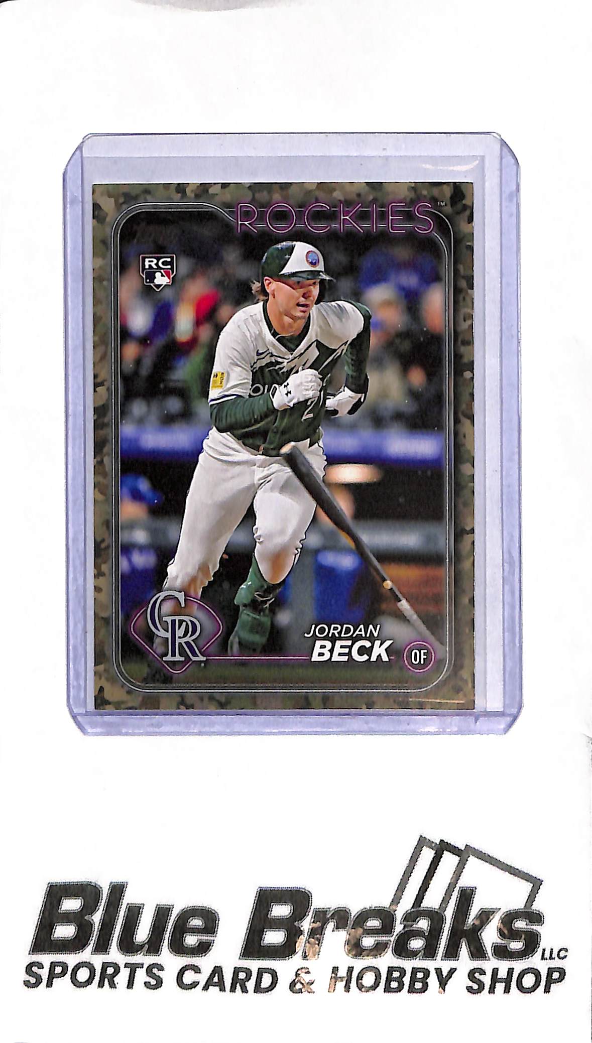 2024 Topps Update - Jordan Beck - US269 - Camo 03/25 - RC - Baseball - Rockies