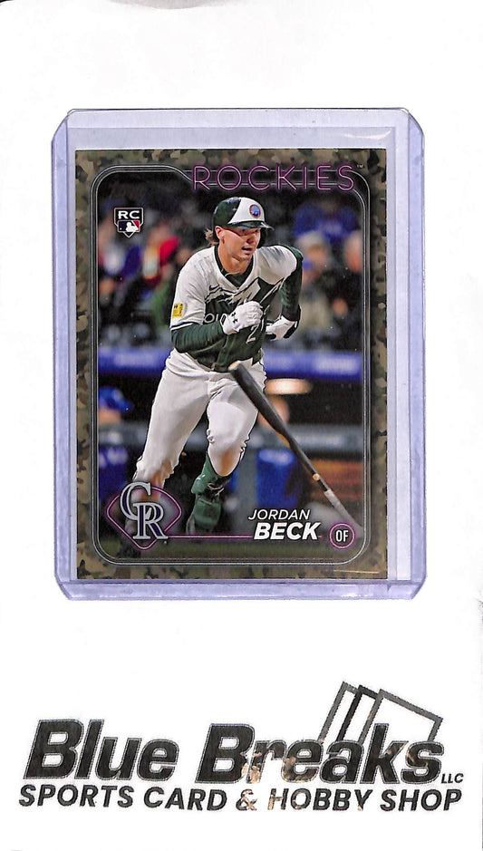 2024 Topps Update - Jordan Beck - US269 - Camo 03/25 - RC - Baseball - Rockies