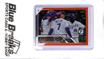 2023 Topps - Kansas City Team Card - 134 Orange 32/75 - 1st Edition - Baseball - Royals