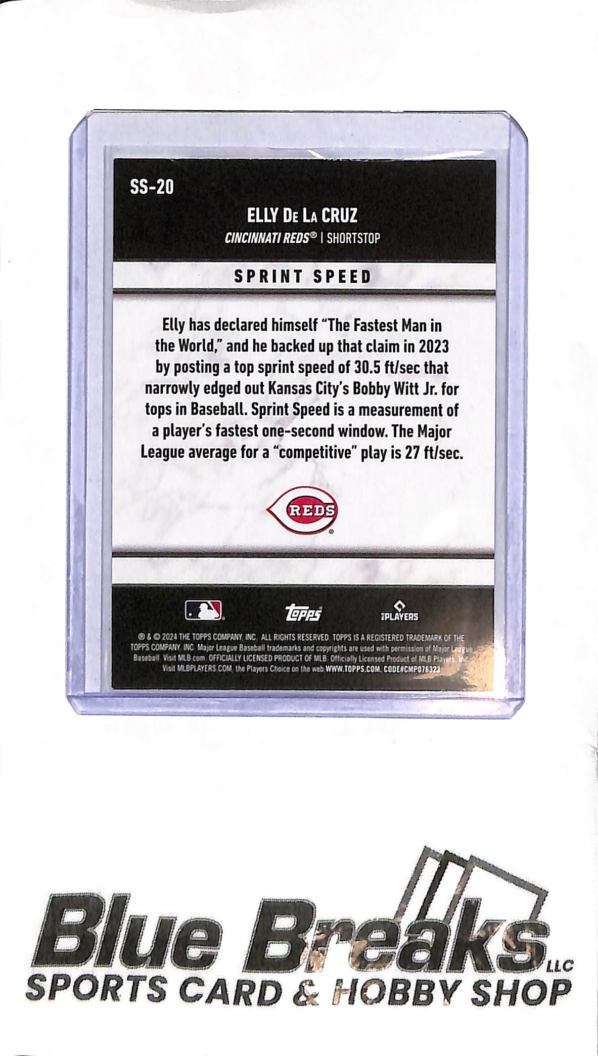 2024 Topps - Elly De La Cruz - SS-20 - 51/299 - RC - Baseball - Reds