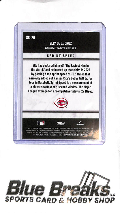 2024 Topps - Elly De La Cruz - SS-20 - 51/299 - RC - Baseball - Reds