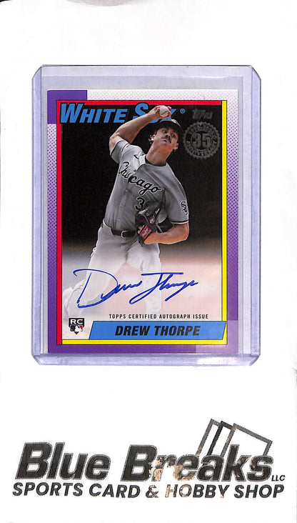 2025 Topps 35th Anniversary - Drew Thorpe Auto - 90A-DT - 01/10 - RC - Baseball - White Sox
