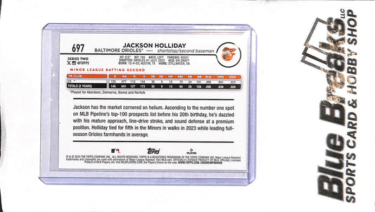 2024 Topps - Jackson Holliday - 697 - RC - Baseball - Orioles