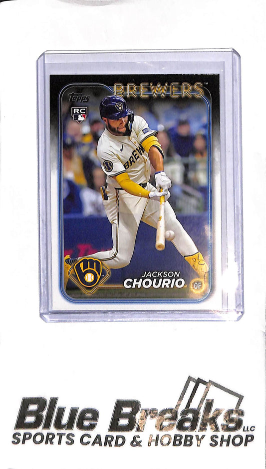 2024 Topps - Jackson Chourio - 698 - RC - Baseball - Brewers