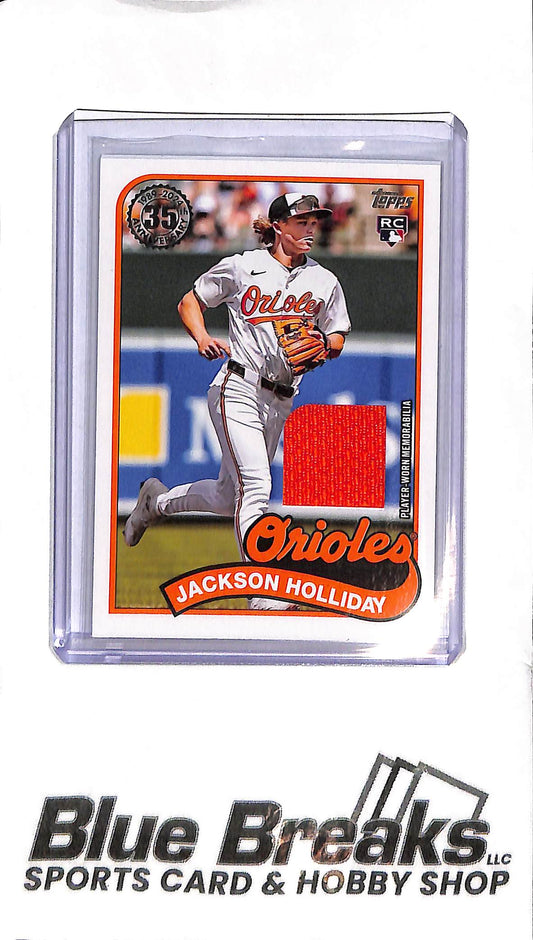 2024 Topps 35th Anniversary - Jackson Holliday Relic - 89RU-JH - RC - Baseball - Orioles