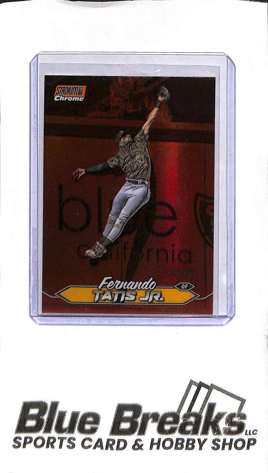 2024 Topps Stadium Club Chrome - Fernando Tatis Jr. - 212 - Orange Foil 83/99 - Baseball - Padres