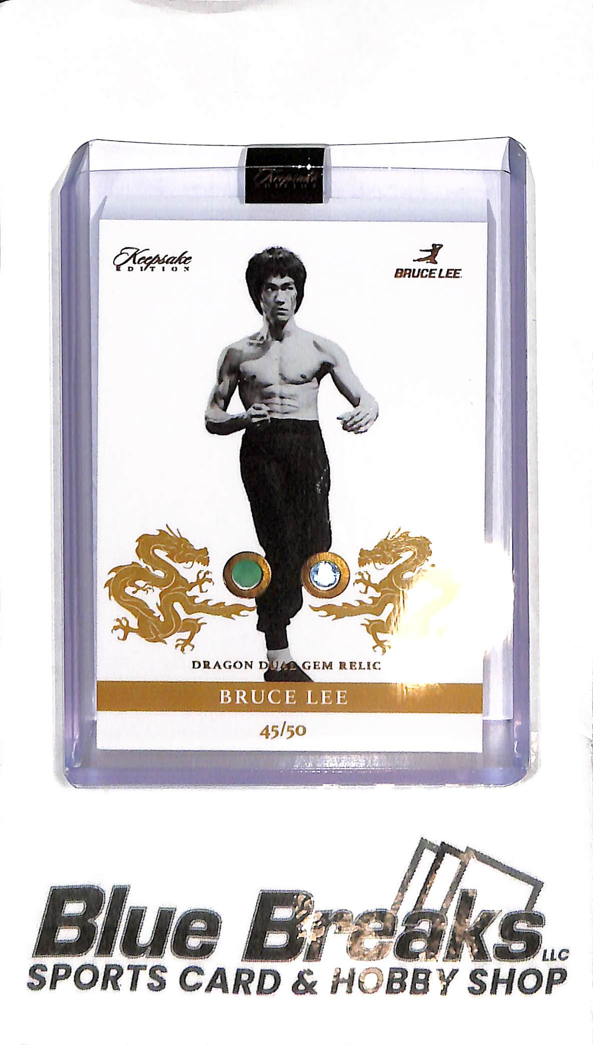 2024 Keepsake - Bruce Lee Dual Gem Relic - 140 - 45/50 - Fighting/Pop Culture