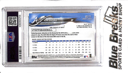 2018 Topps Update - Adam Duvall #US171 - In-Person Auto - PSA Authentic - Baseball - Braves