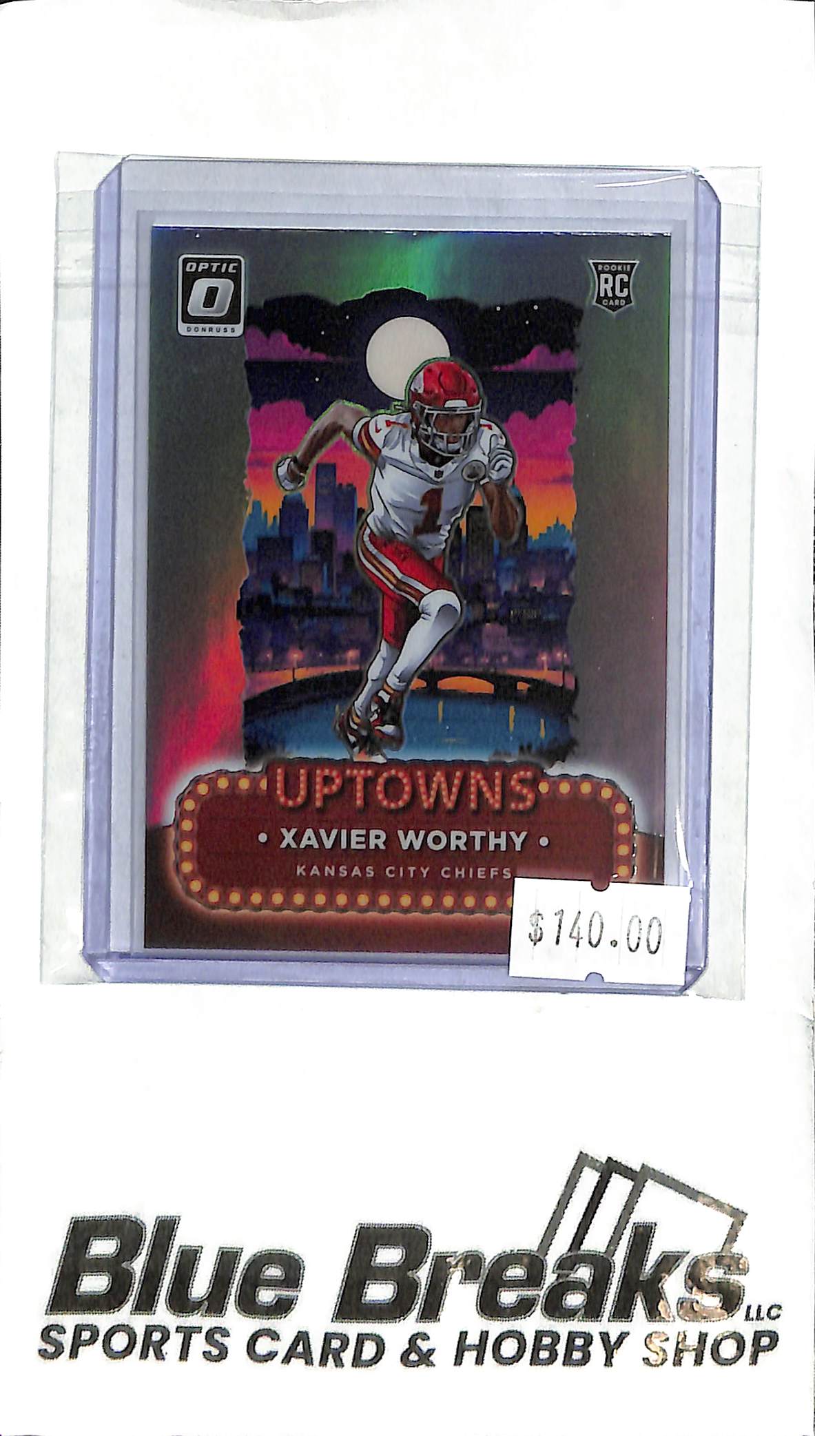 2024 Panini Donruss Optic Uptowns - Xavier Worthy - No.7 - RC - Football - Chiefs