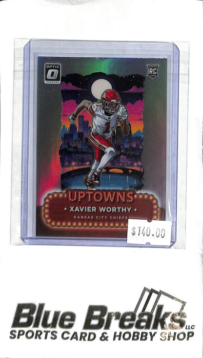 2024 Panini Donruss Optic Uptowns - Xavier Worthy - No.7 - RC - Football - Chiefs