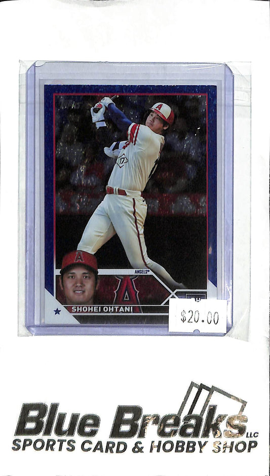 2023 Topps Series 2 - Shohei Ohtani - 600 - Blue Foil 431/999 - Baseball - Angels