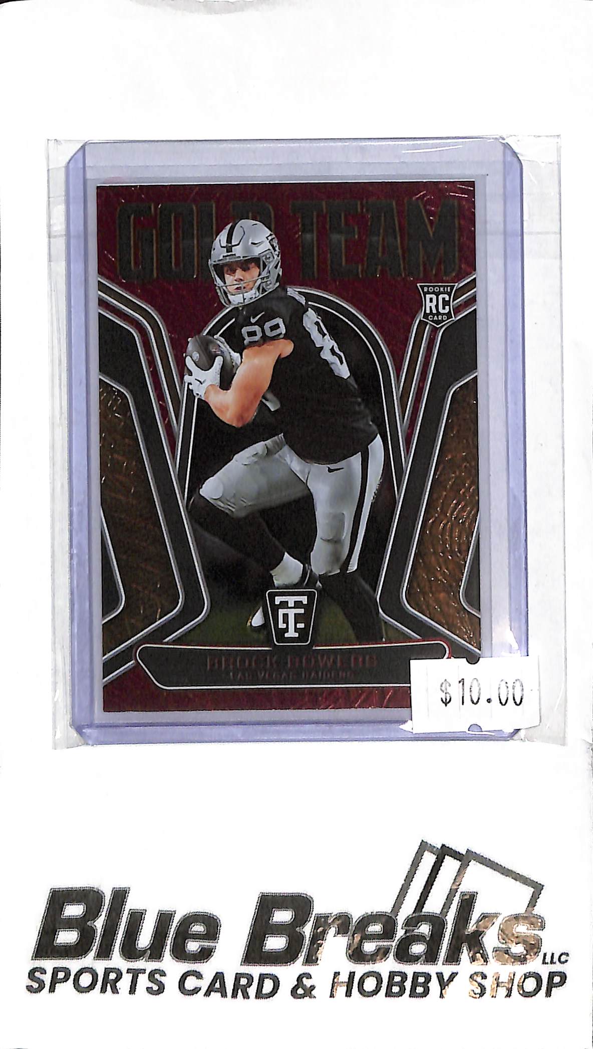 2024 Panini Totally Certified - Brock Bowers - 19 - Red Foil 113/249 - RC - Football - Raiders