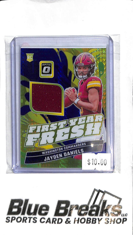 2024 Panini Donruss Optic - Jayden Daniels Relic - FYF-JDS - RC - Football - Commanders