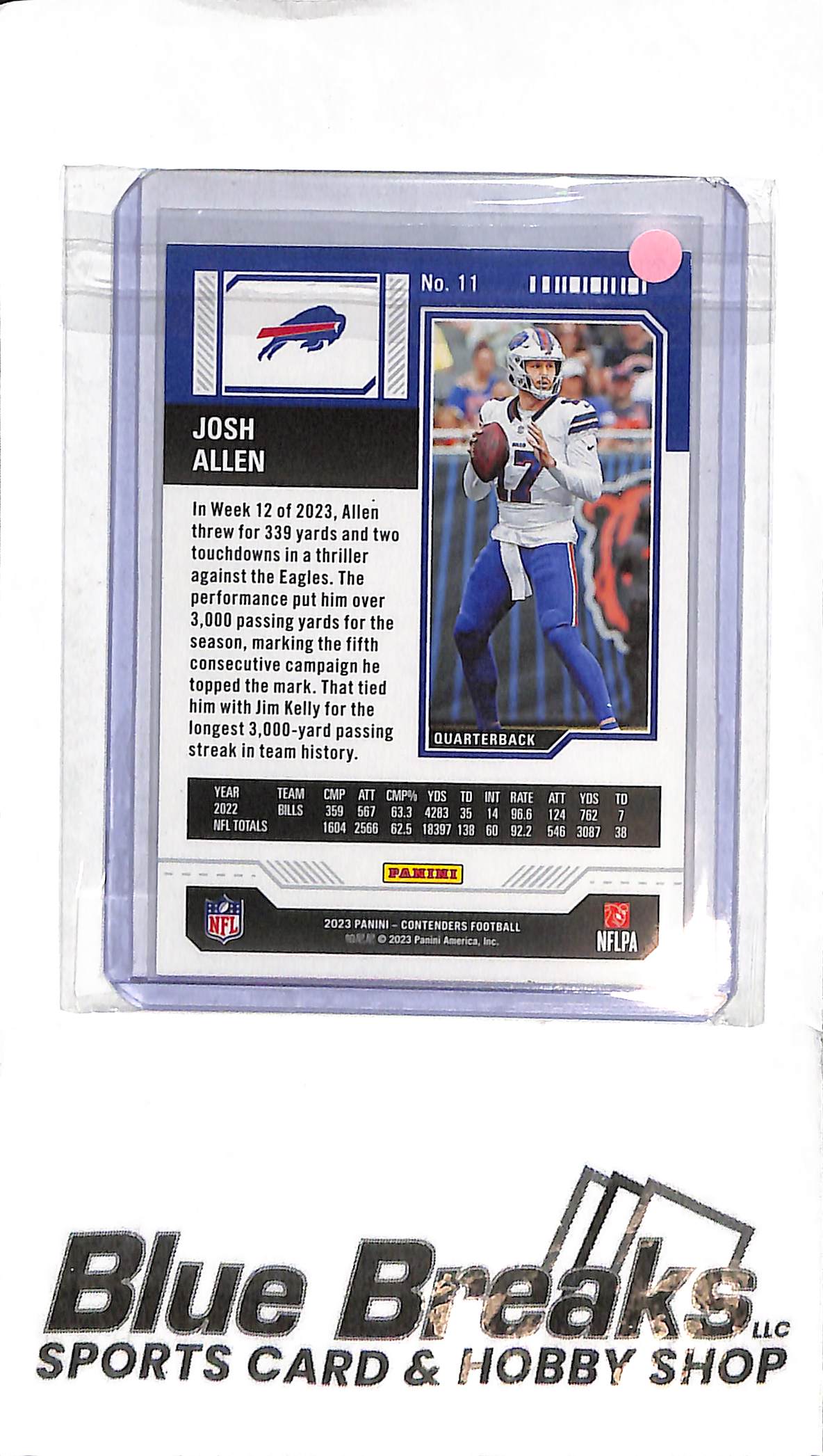 2023 Panini Contenders - Josh Allen - Holo #11 - Football - Bills