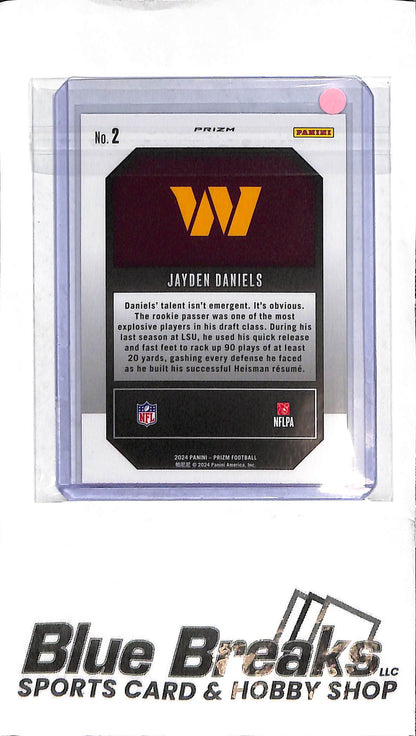 2024 Panini Prizm - Jayden Daniels - #2 - RC - Football - Commanders