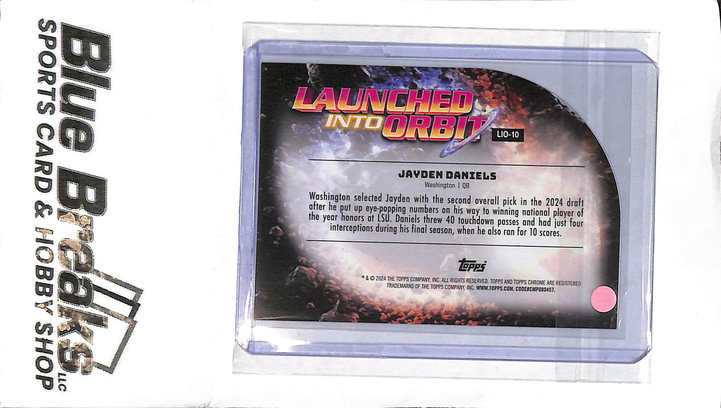 2024 Topps Chrome - Jayden Daniels - LIO-10 - Die Cut Silver - RC - Football - Commanders