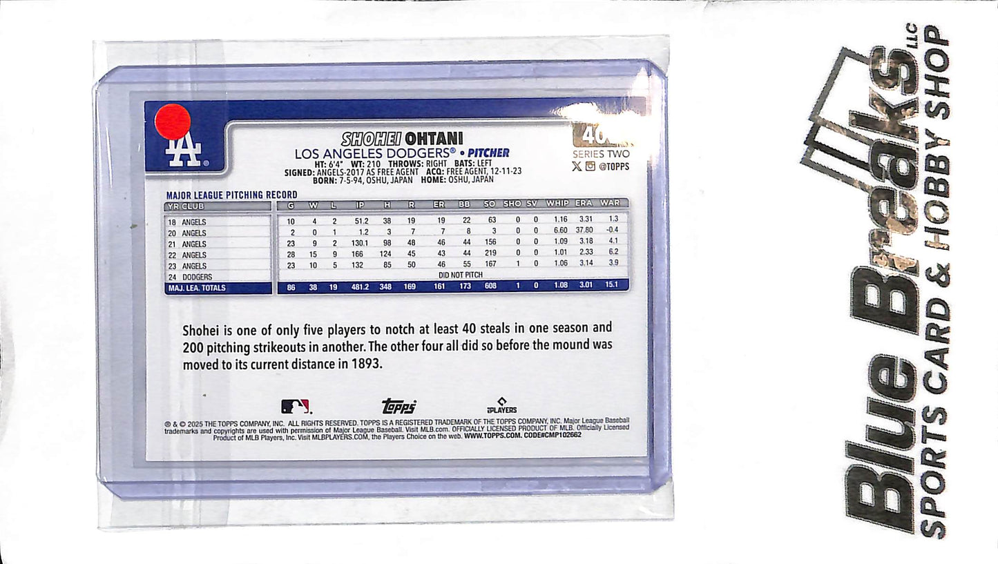 2025 Topps Series 2 - Shohei Ohtani - Sunbursts Silver #400 - Baseball - Dodgers