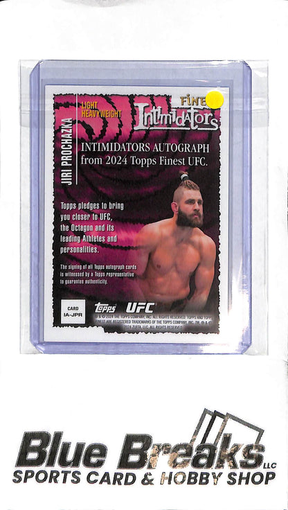 2024 Topps Finest - Jiri Prochazka Auto - IA-JPR - Holo 75/75 - Fighting - UFC