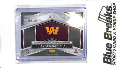 2024 Panini Spectra - Jayden Daniels Relic - RRM-JDS - Prizm 6/10 - RC - Football - Commanders