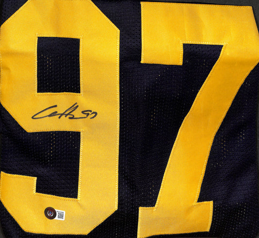 Aidan Hutchinson - Signed Jersey - Beckett COA - Football - Michigan - Lions