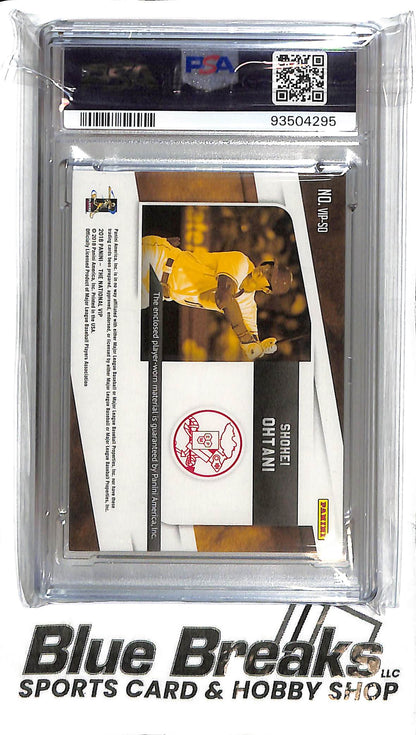 2018 Panini National VIP - Shohei Ohtani Jumbo Relic - PSA 8 NM-MT - VIP-SO - Prizm 4/10 - Baseball - Angels