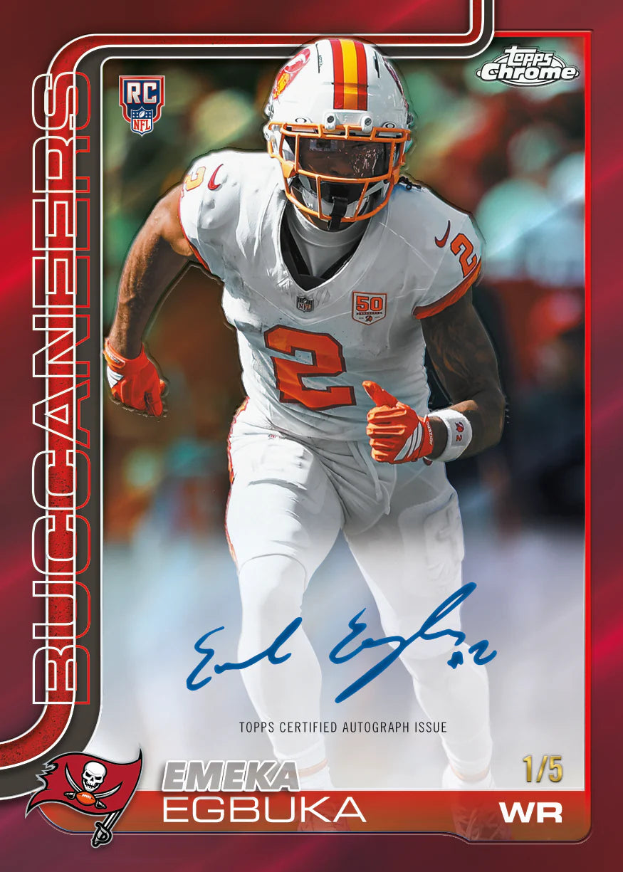 2025 Topps Chrome Football Blaster Box - Sealed Wax