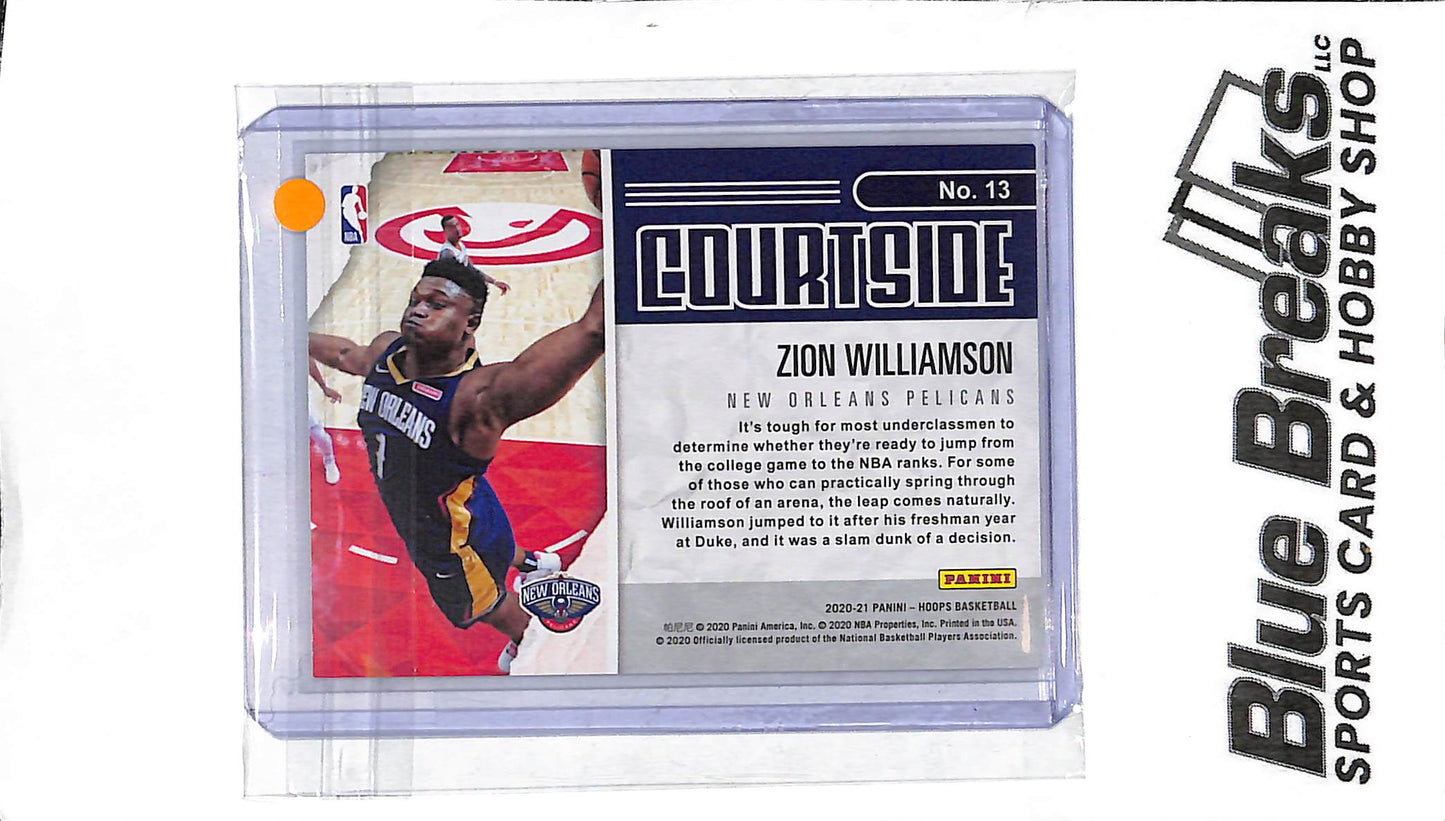 2020 Panini Hoops - Zion Williamson - #13 - Artist Proof Holo 9/10 - Basketball - Pelicans
