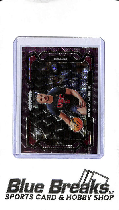 2024 Panini Prizm - Bronny James Jr. - Holo Waves #86 - RC - Basketball - Lakers
