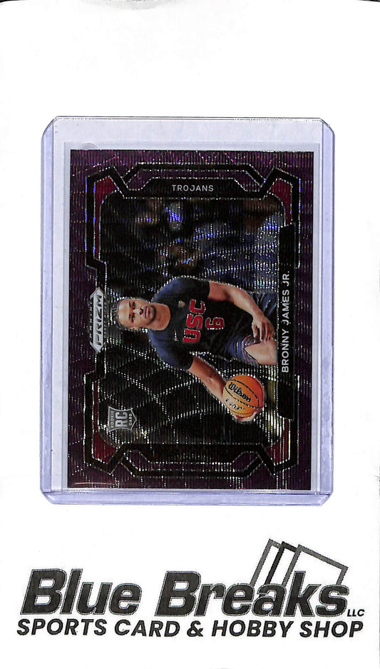2024 Panini Prizm - Bronny James Jr. - Holo Waves #86 - RC - Basketball - Lakers