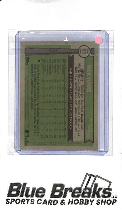 2025 Topps Heritage - Nick Yorke - #80 - Holo 43/76 - RC - Baseball - Pirates