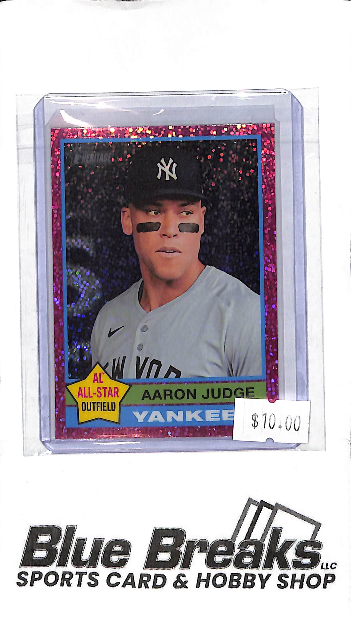 2025 Topps Heritage - Aaron Judge - Pink Confetti #380 - Baseball - Yankees