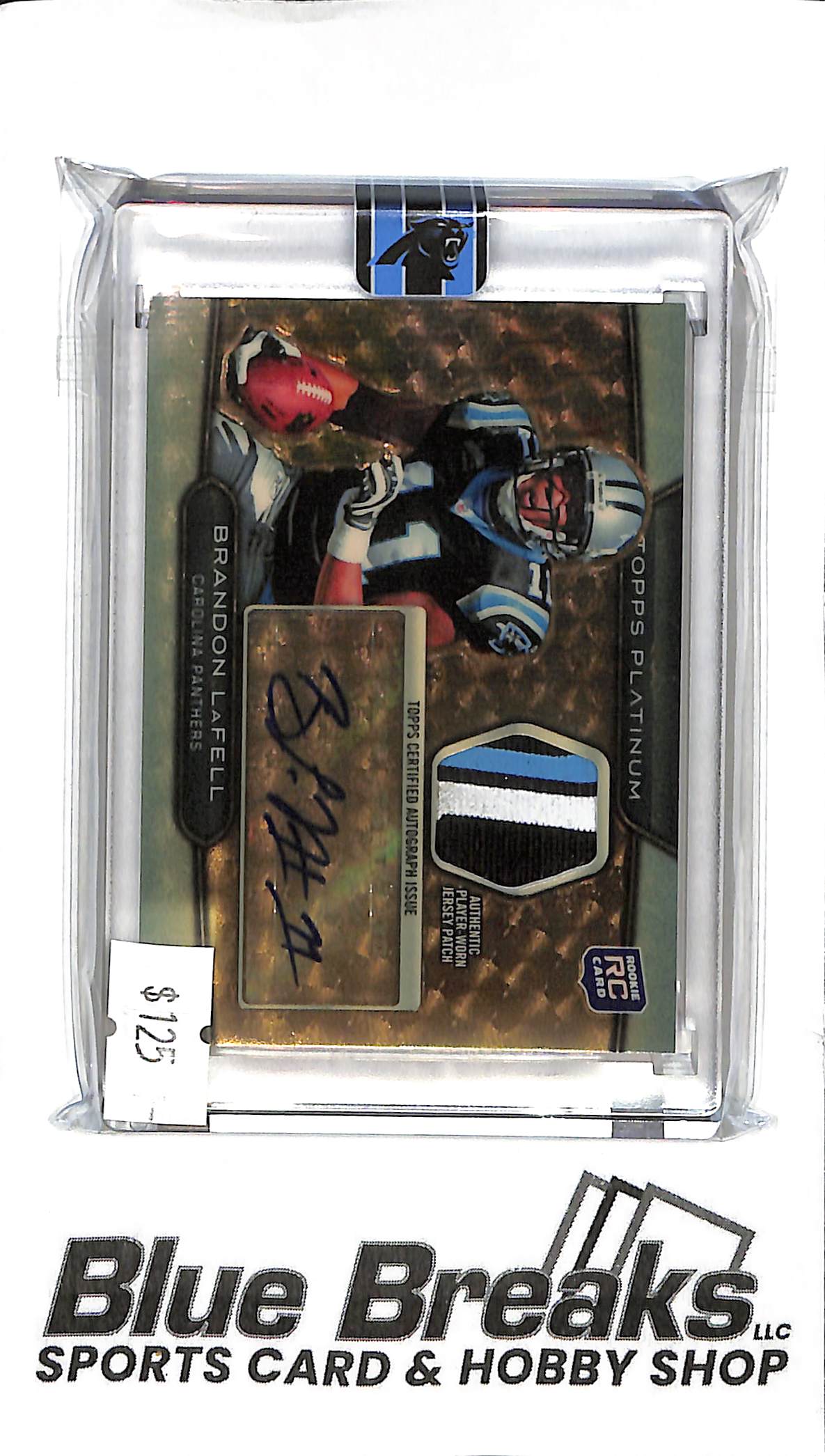 2010 Topps Platinum - Brandon LaFell Auto Relic - Gold Record ARP-BL - RC - Football - Panthers