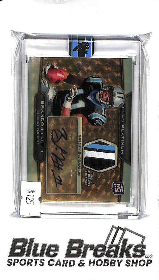 2010 Topps Platinum - Brandon LaFell Auto Relic - Gold Record ARP-BL - RC - Football - Panthers
