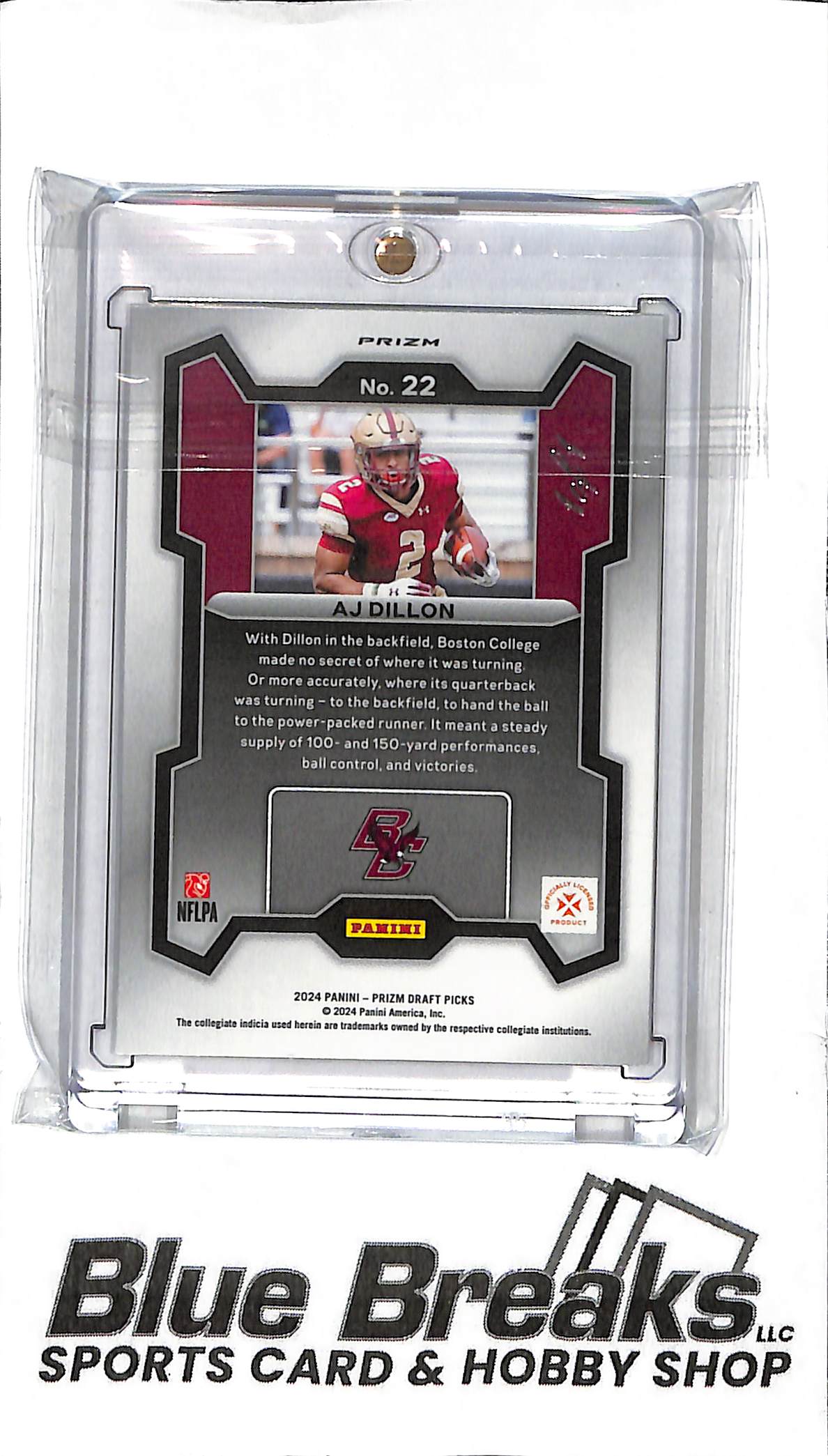 2024 Panini Prizm Draft Picks - AJ Dillon - #22 - Gold Record 1/1 - Football - Eagles