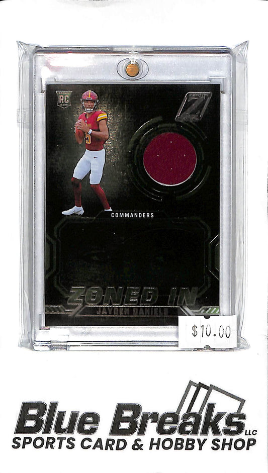 2024 Panini Zenith - Jayden Daniels Relic - Green ZI-JDS - RC - Football - Commanders