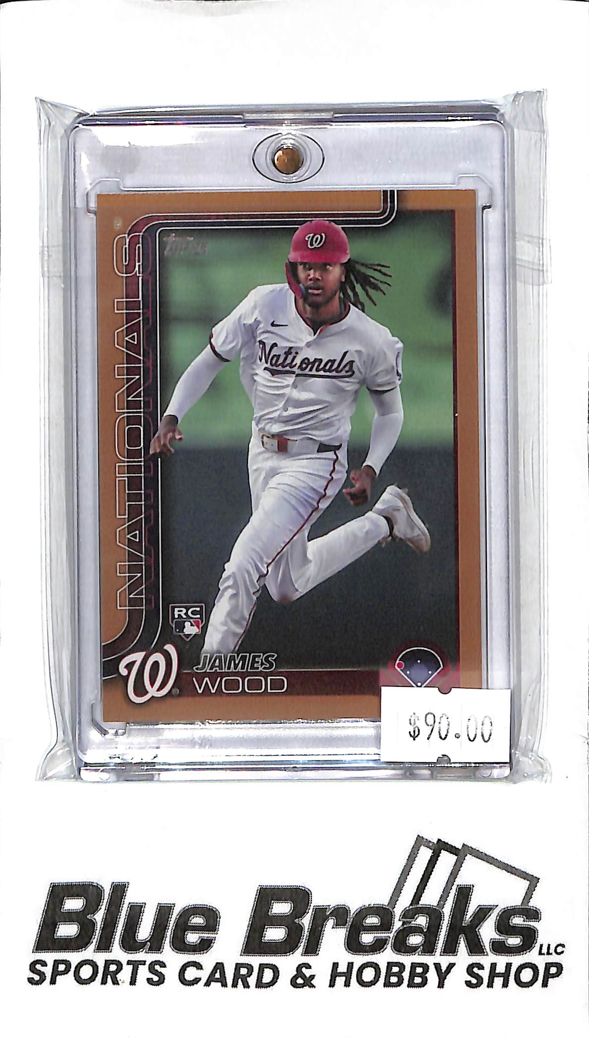2025 Topps Series 1 - James Wood - #181 - Red 1166/2025 - Baseball - Nationals