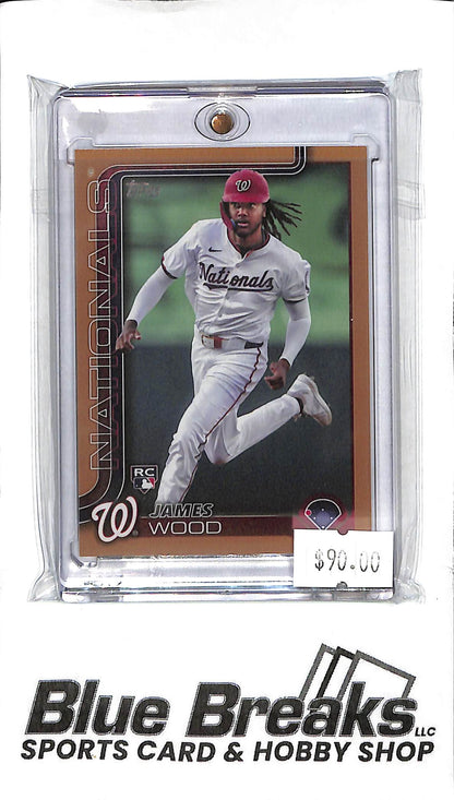 2025 Topps Series 1 - James Wood - #181 - Red 1166/2025 - Baseball - Nationals