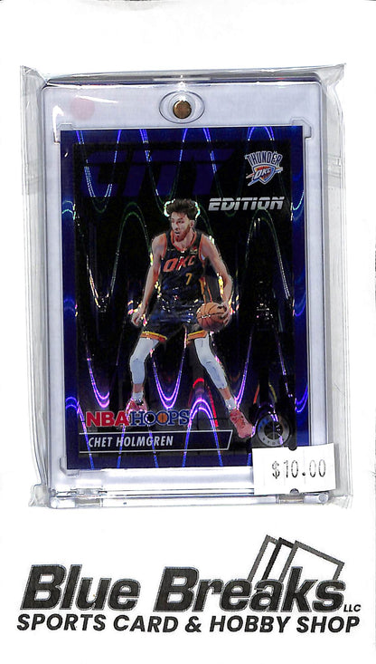 2023 Panini Premium Stock - Chet Holmgren - #9 - Blue Shockwave 54/99 - Basketball - Thunder