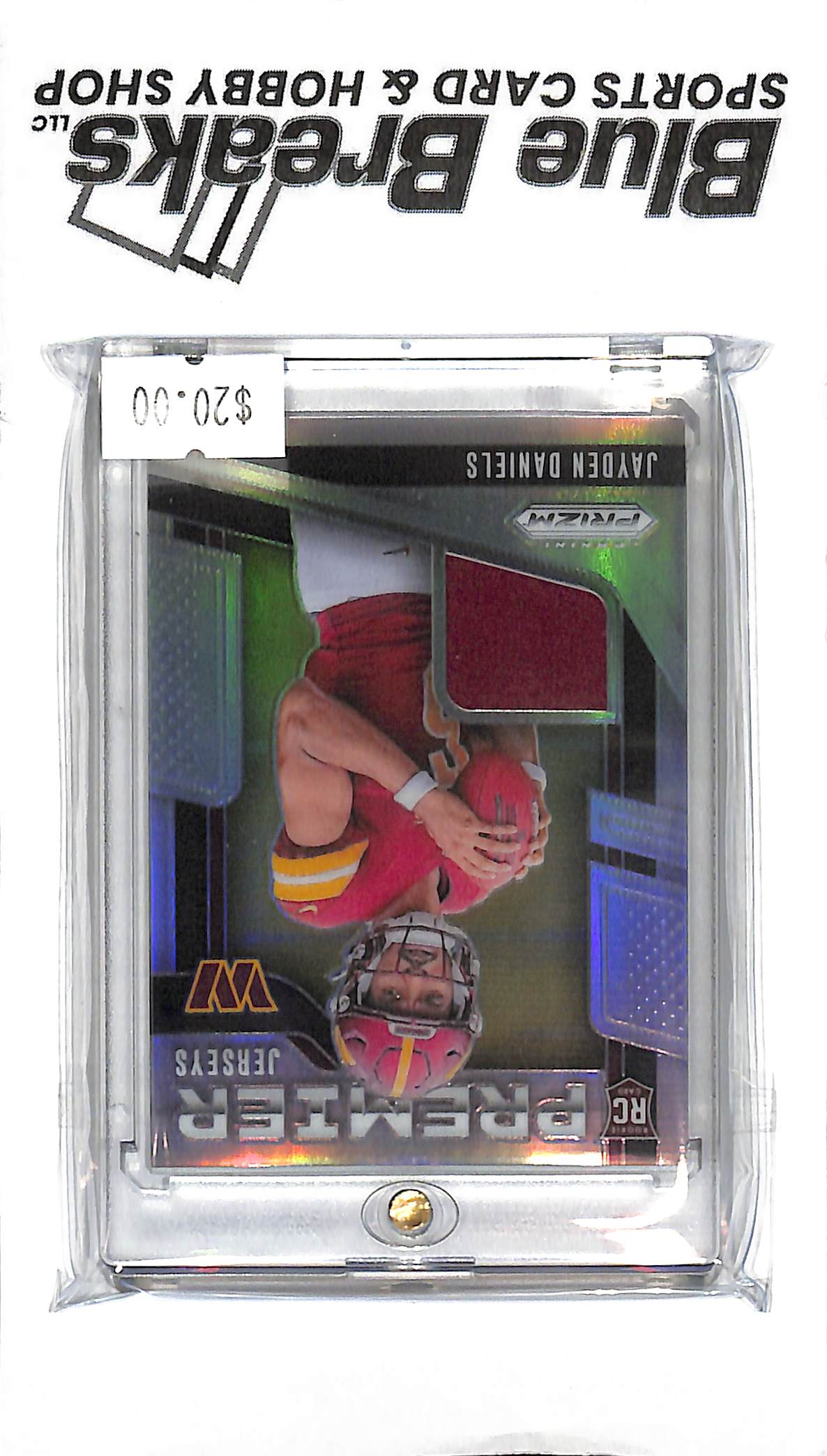 2024 Panini Prizm - Jayden Daniels Relic - Silver PJ-JDS - RC - Football - Commanders